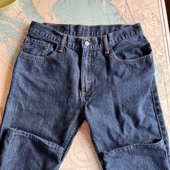 Levi's Dark Wash 505 Relaxed Straight - Picture 5 of 7